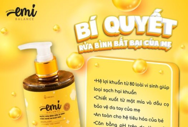 Bí quyết rửa bình bất bại của MẸ