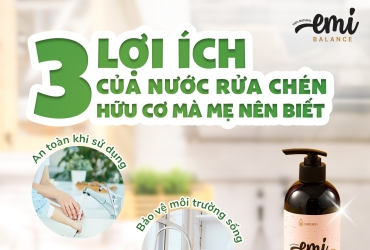 3 Lợi ích của nước rửa chén hữu cơ mẹ nên biết