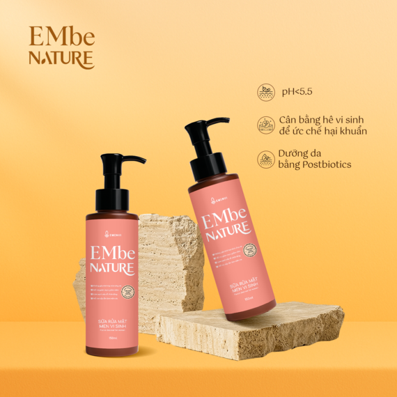 Sữa Rửa Mặt Men Vi Sinh EMbe Nature (Dành cho Nàng)