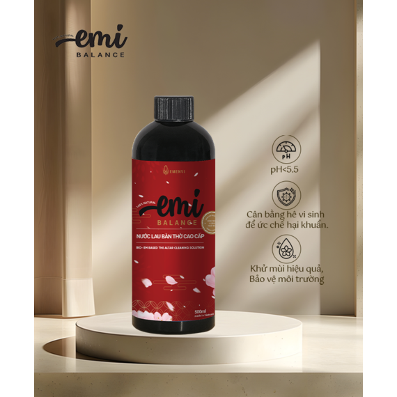 Nước lau bàn thờ vi sinh cao cấp EMI 500ML